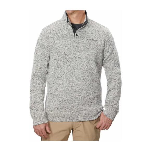 EDDIE BAUER Heavyweight Radiator Fleece Quarter Snap Pullover Size Medium - Picture 1 of 8